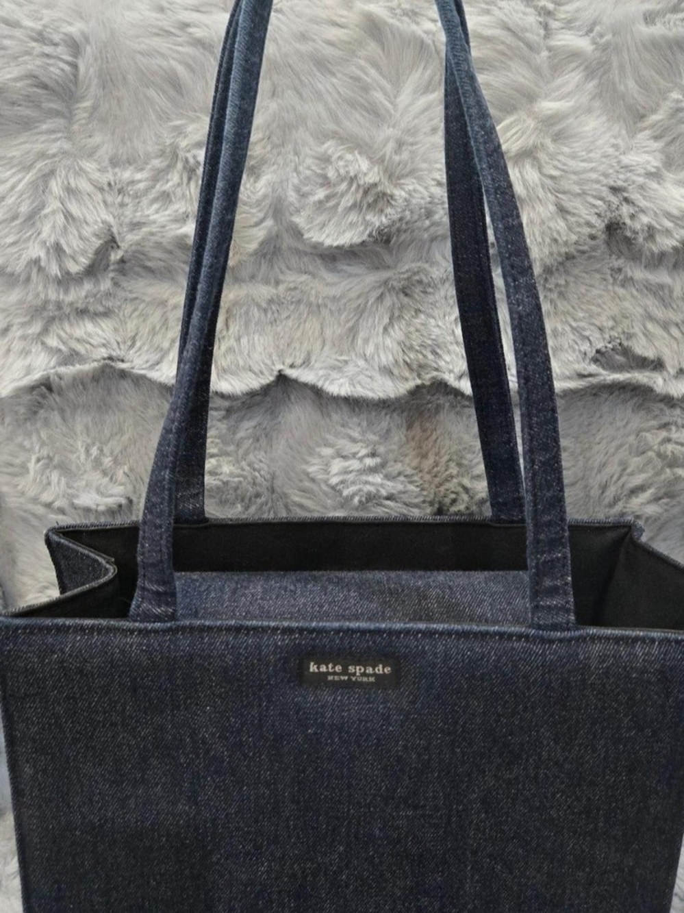 kate spade navy denim tote bag
